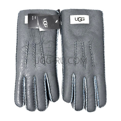Перчатки UGG кожаные Grey