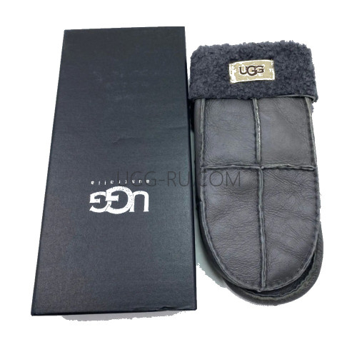 Варежки UGG кожаные Graphite
