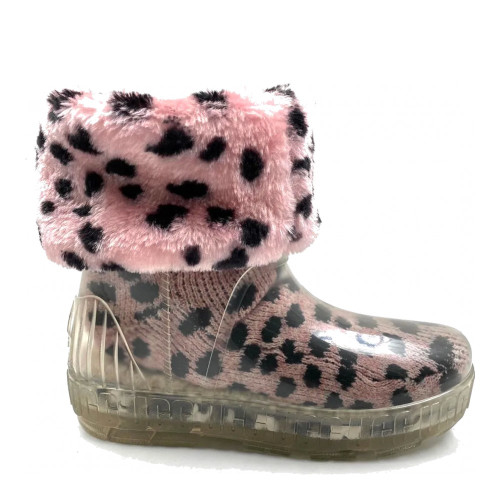 UGG Drizlita Clear Boot Pink Leopard