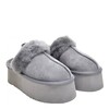 UGG Funkette Suede Platform Grey UGG Funkette Suede Platform Grey