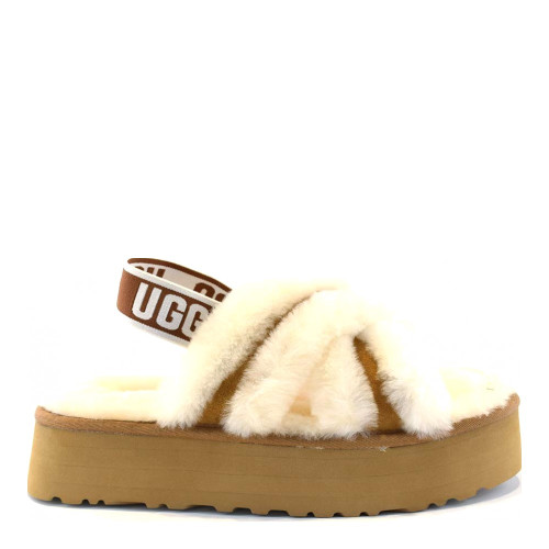 UGG Disco Cross Slide Chestnut
