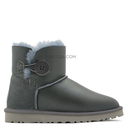 UGG Bailey Button Mini Metallic Grey